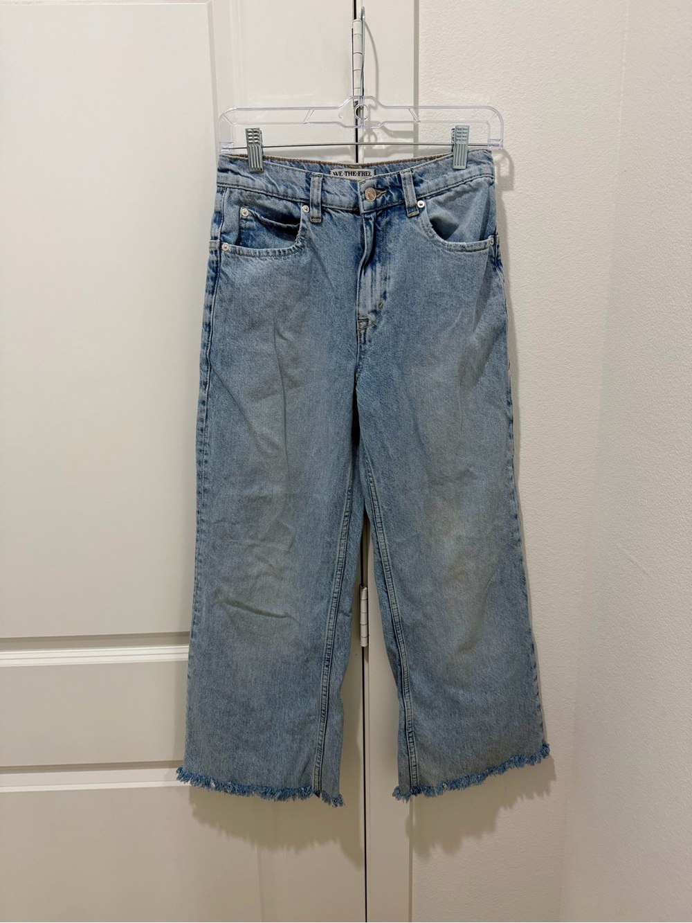 We The Free Tinsley Baggy High Rise Straight Leg Jeans in Light Blue - Picture 3 of 8